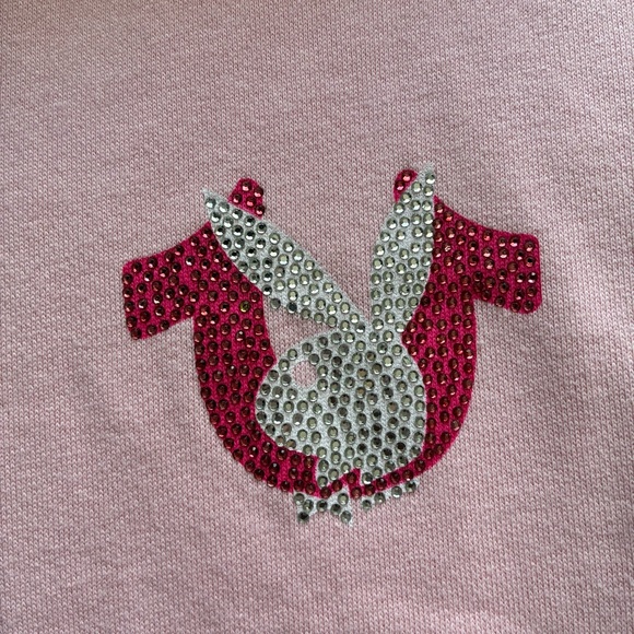 NWT True Religion x Playboy Crystal Pink Bootcut Sweatpants - Picture 14 of 17